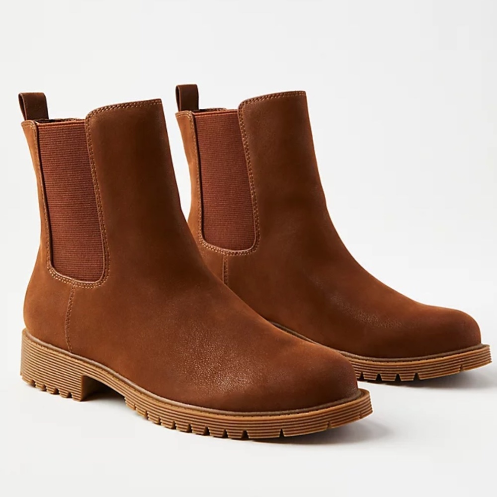 LOFT Brown Chelsea Ankle Boots